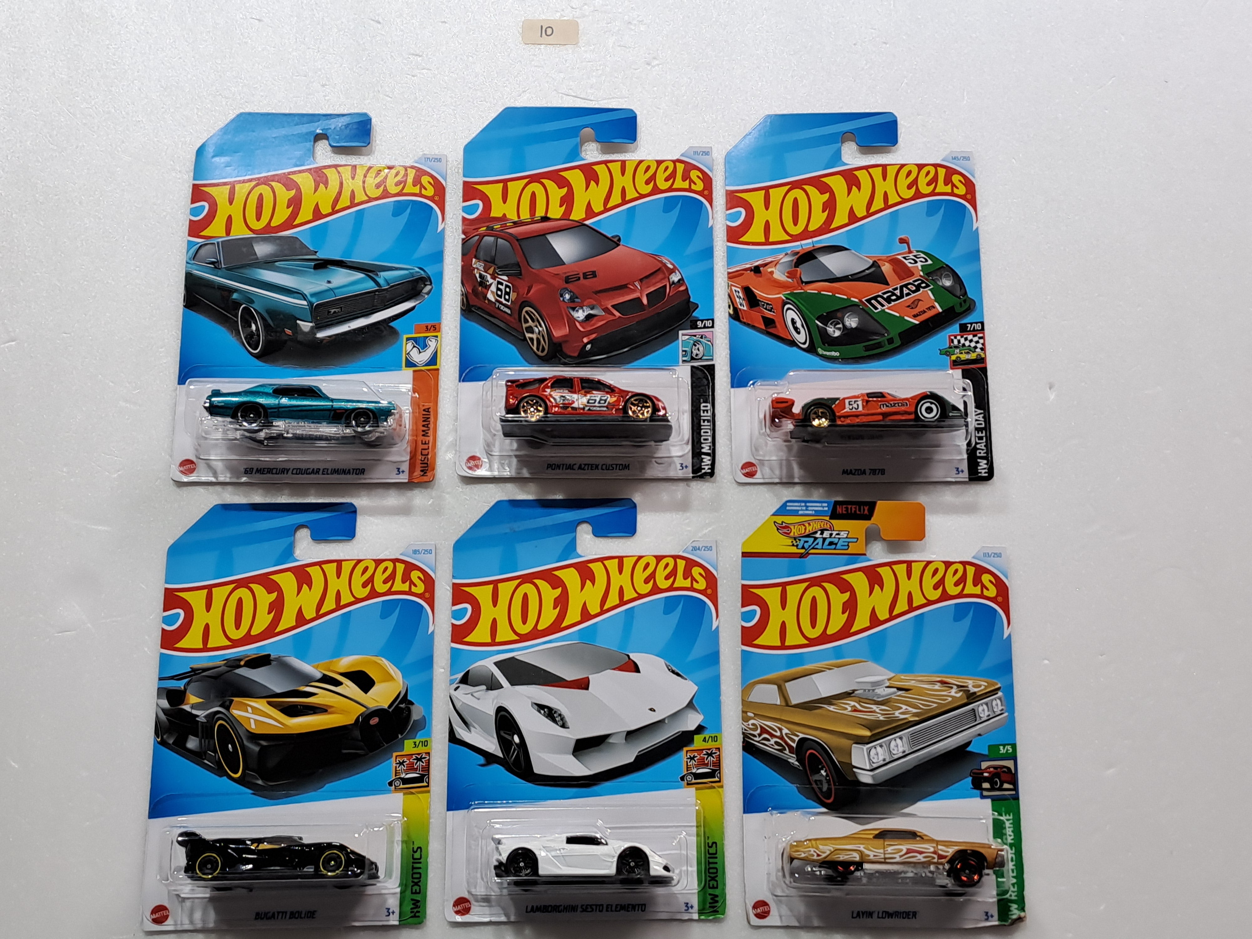 HOT WHEELS - CASE M- BASIC CAR ASSORTED (PACK OF 6 )-DIECAST