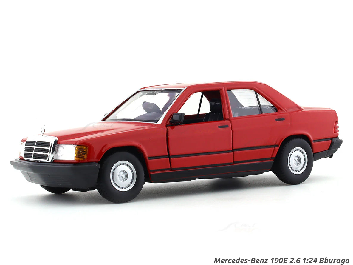 BBURAGO 1/24 SCALE MERCEDES-BENZ 190 E 2.6 DIECAST CAR MODEL