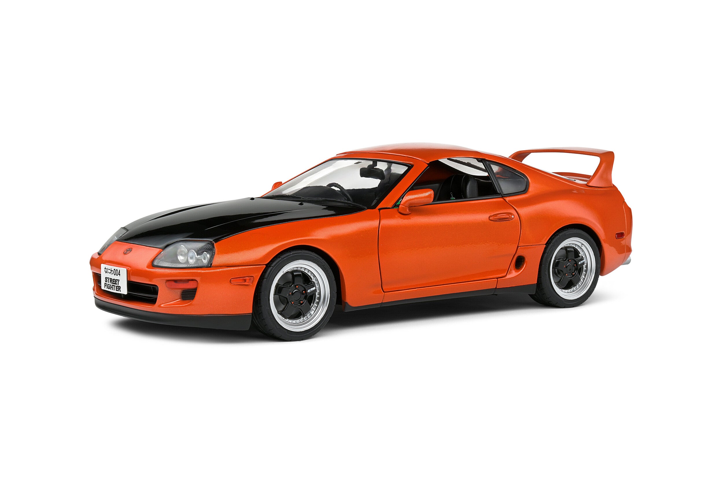 Solido Toyota Supra MK4 A80 Streetfighter - 1993 - Orange Diecast Car 1/18