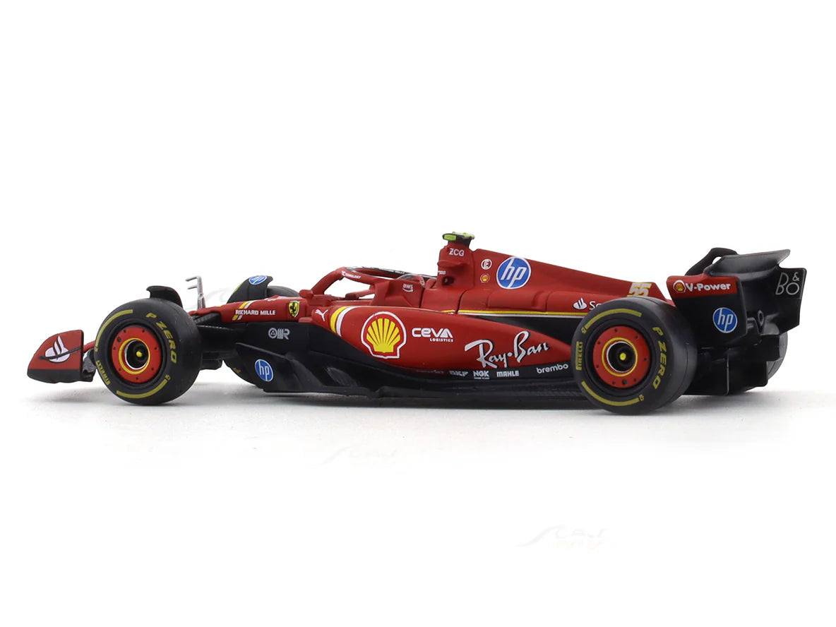 BBURAGO FERRARI SF24 CARLOS SAINZ 1:43 SCALE DIECAST MODEL