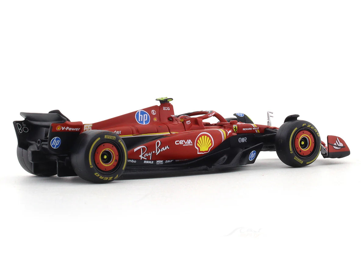 BBURAGO FERRARI SF24 CARLOS SAINZ 1:43 SCALE DIECAST MODEL