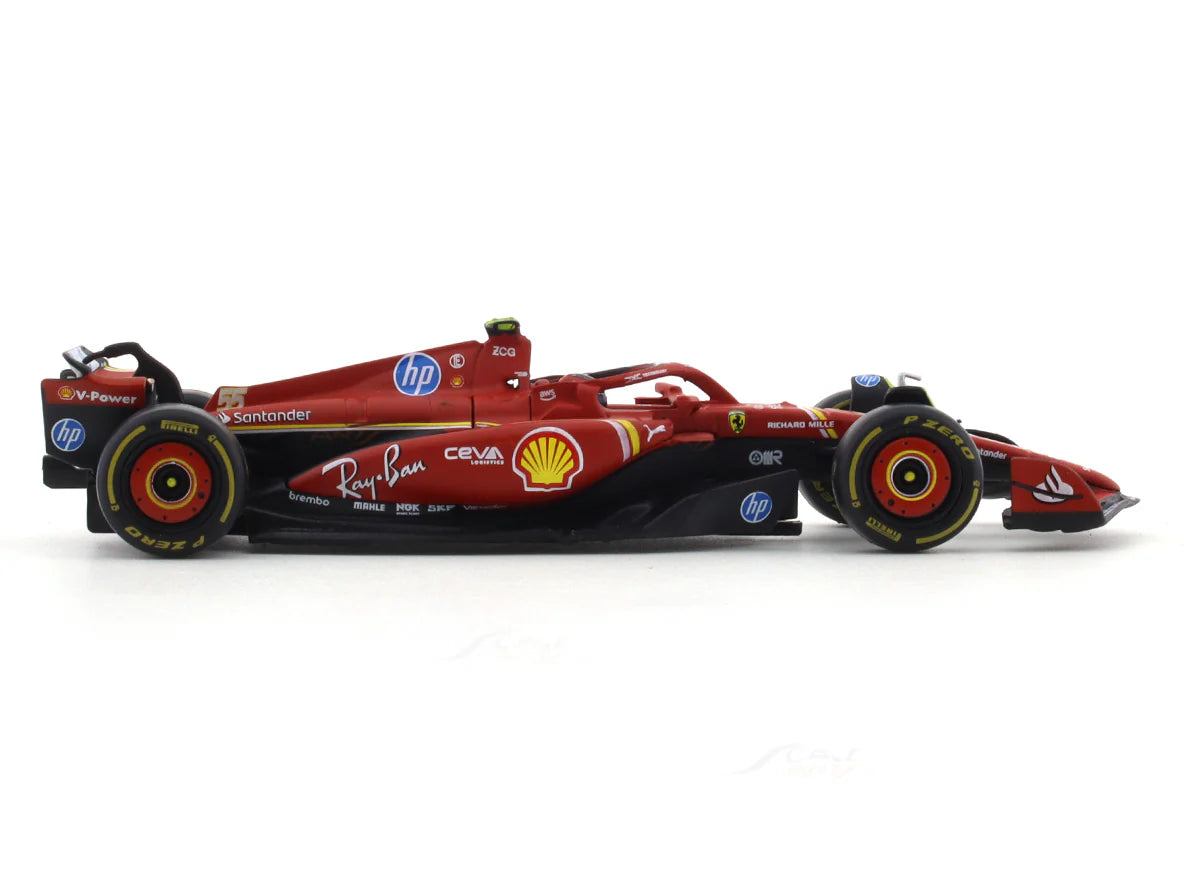 BBURAGO FERRARI SF24 CARLOS SAINZ 1:43 SCALE DIECAST MODEL