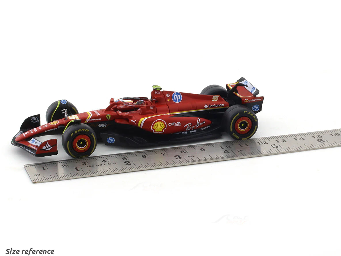 BBURAGO FERRARI SF24 CARLOS SAINZ 1:43 SCALE DIECAST MODEL