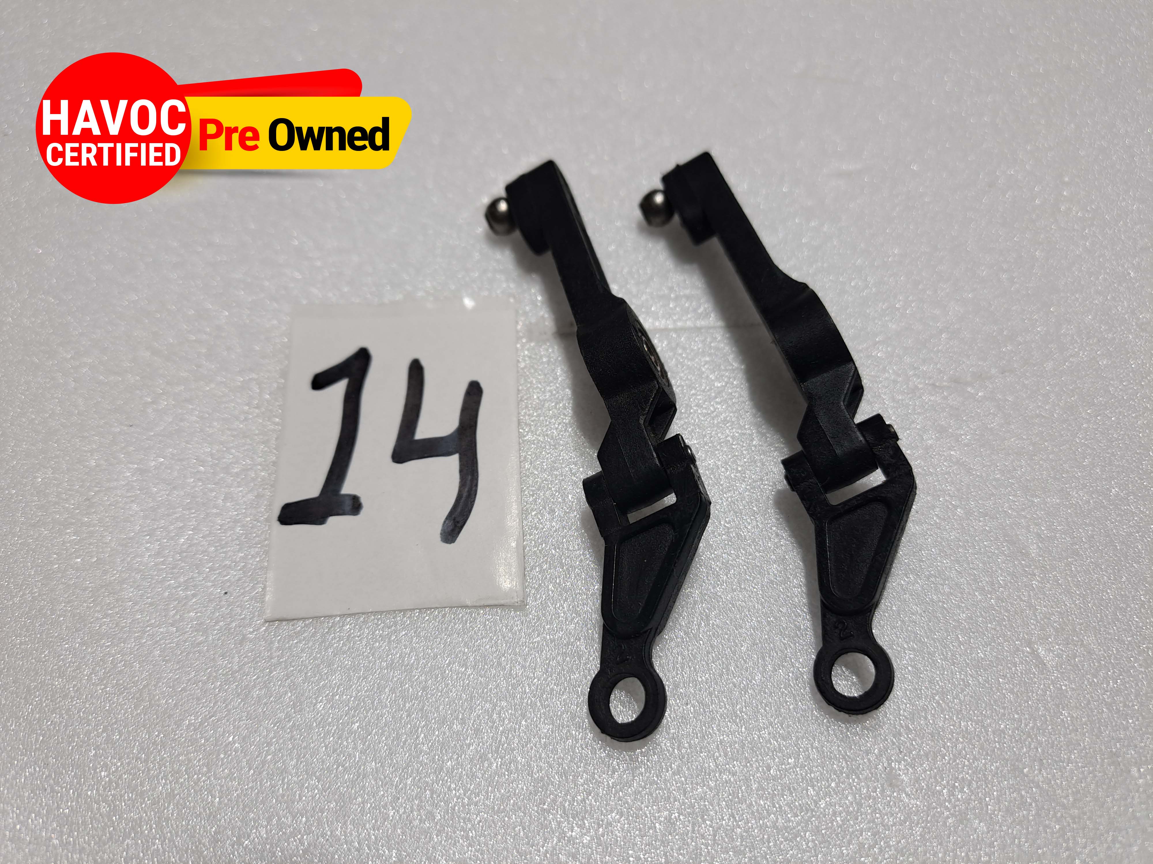 HIROBO SDX SWM WASHOUT CONTROL ARM MIXING SET (PACK OF 2 ) PART NO.-0414-467/0403-085PRE OWNED QUALITY