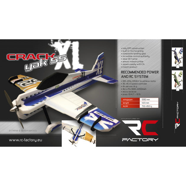 RC Factory Crack Yak XL – BlueGold with Equipment Set XL