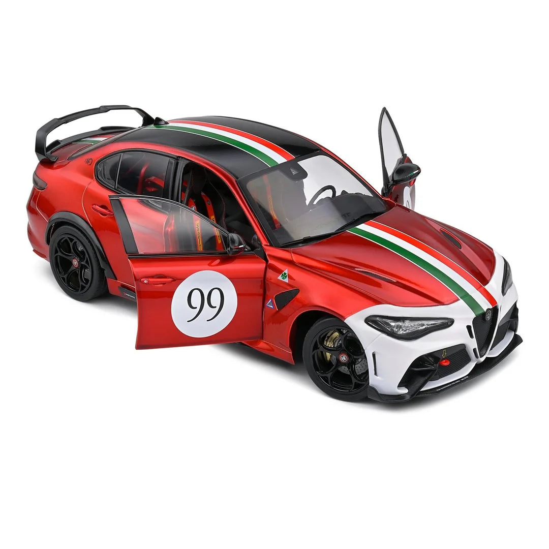 Solido Alfa Romeo Giulia GTA-M Tricolore Mugello - 2022 - Red Diecast Car 1/18