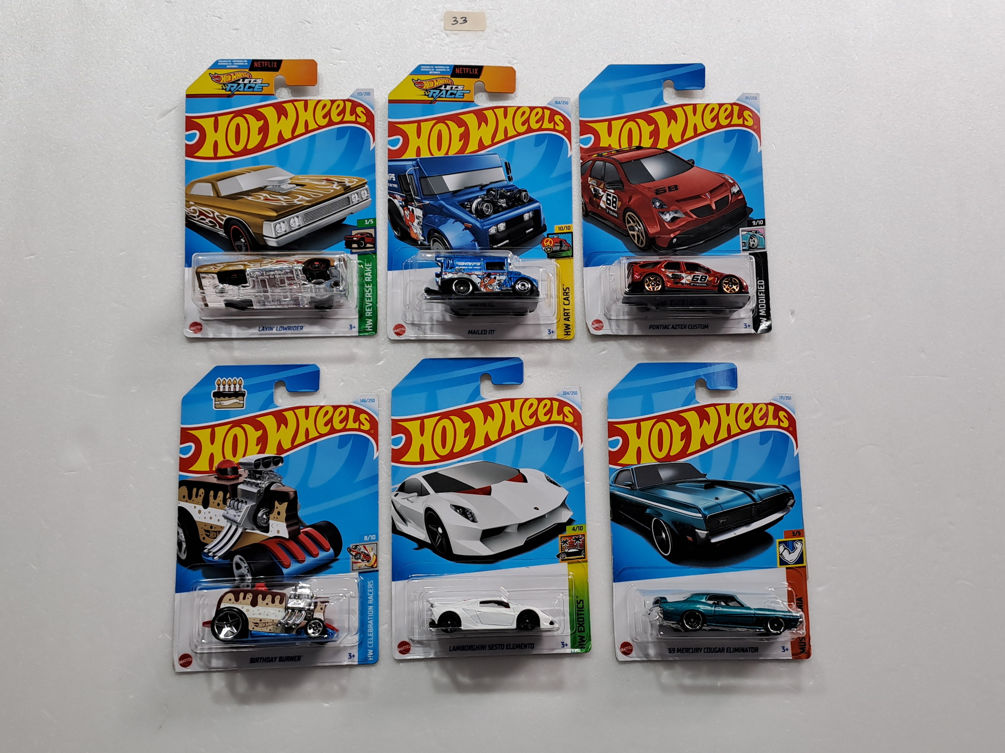 HOT WHEELS - CASE M- BASIC CAR ASSORTED (PACK OF 6 )-DIECAST