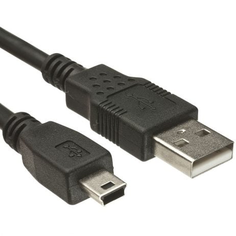 USB A to MINI B (Nickel Plated Connector)-1.2 M