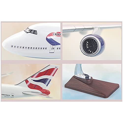 AIRPLANE DIECAST METAL BRITISH AIRWAYS A380 RESIN 47CM