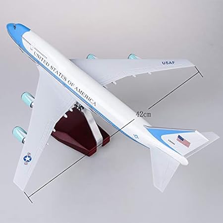 AIRPLANE DIECAST METAL AIR FORCE ONE B747 RESIN 47CM