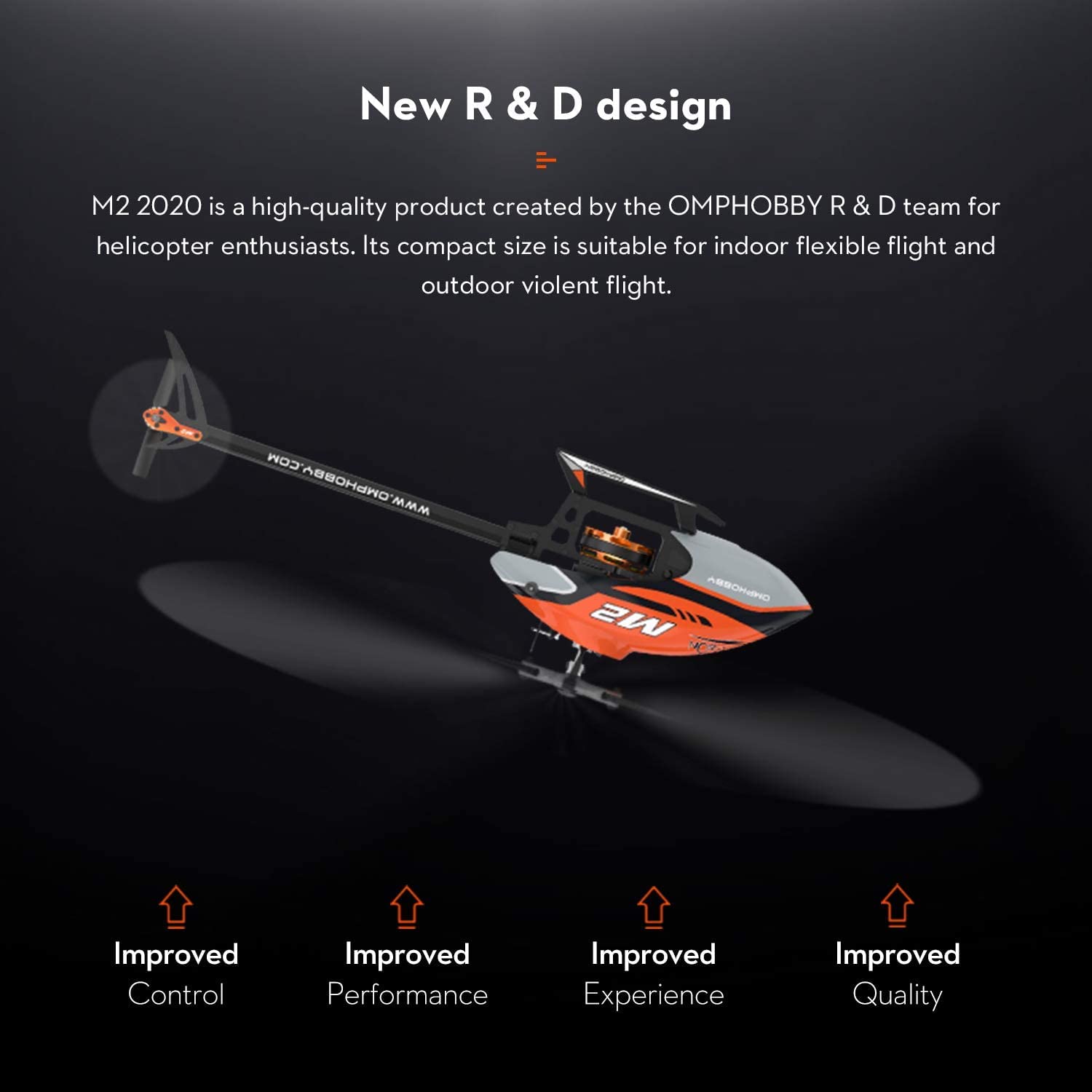 OMP HOBBY M2 EVO BNF ELECTRIC HELICOPTER