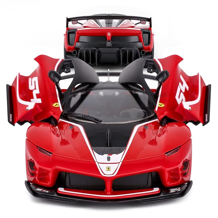 RASTAR 96900 1/18 FERRARI RC CAR BUILDING KITS - OFFICIALLY LICENSED FERRARI FXXK EVO REMOTE CONTROL MODEL CAR FOR PLAY AND DISPLAY - IDEAL GIFT FOR KIDS