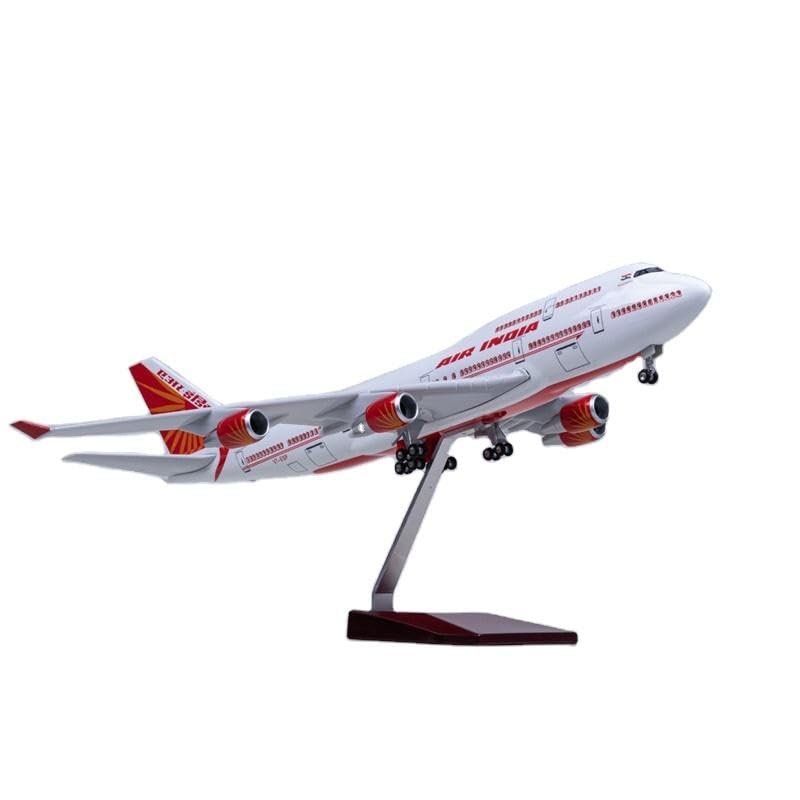 AIRPLANE DIECAST AIR INDIA A320 NEW LIVERY METAL RESIN WITH LED 47CM