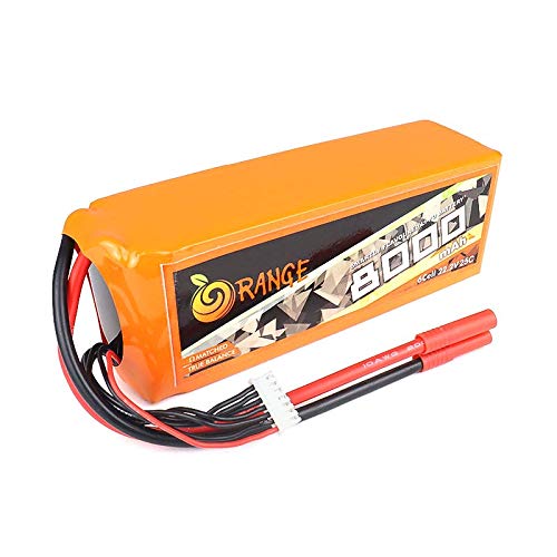 Orange Lipo 22.2V 6S 8000mAh 25C/50C Lithium polymer battery Pack (LiPo)