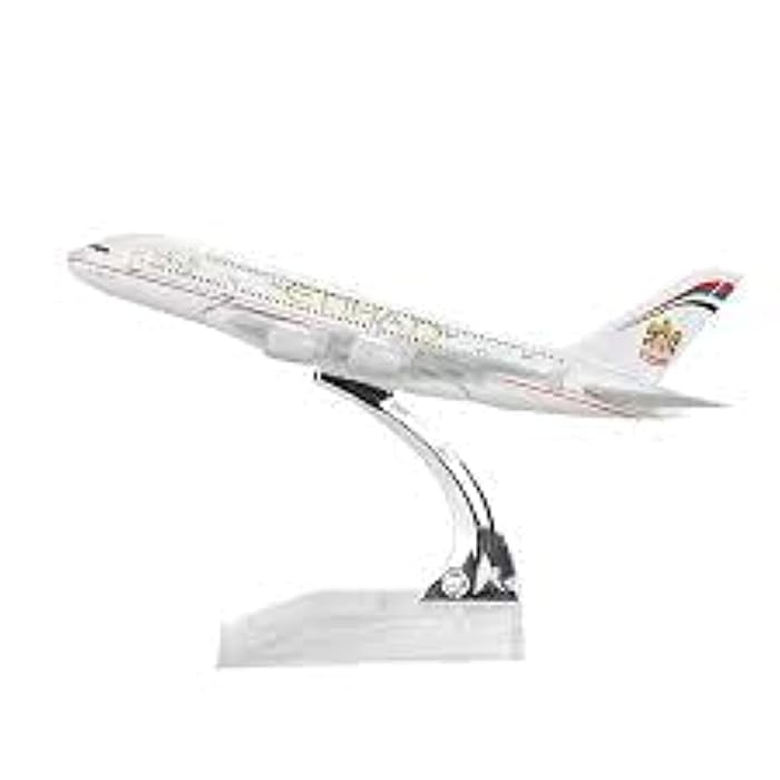 AIRPLANE METAL DIECAST ETIHAD A380 16CM