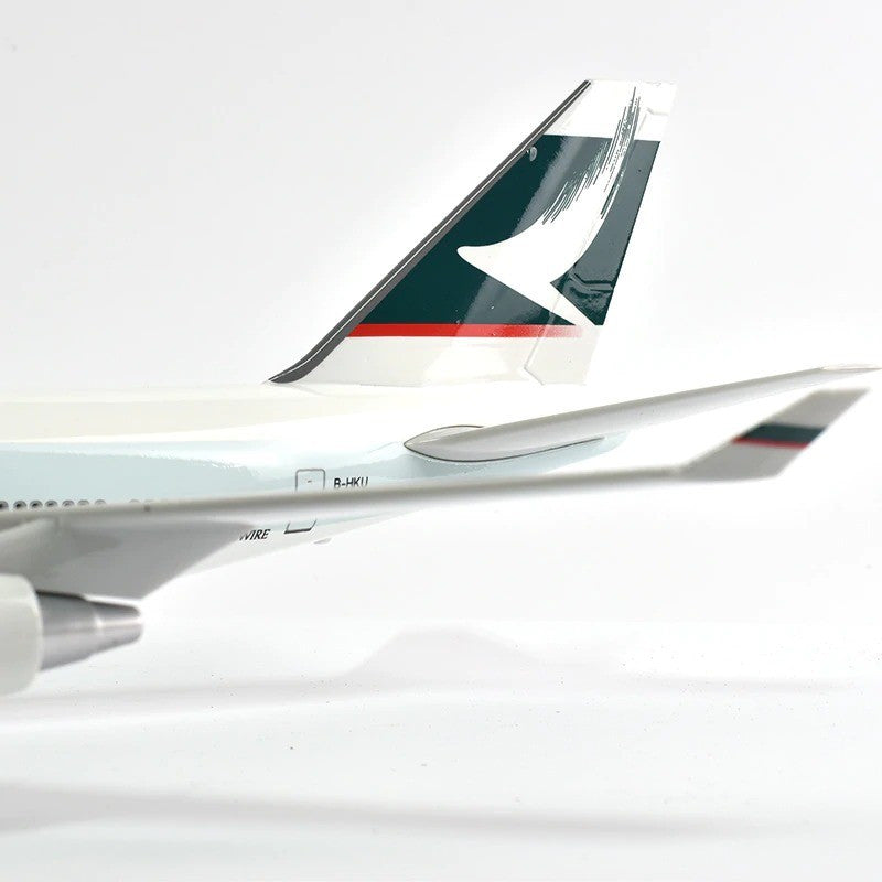 AIRPLANE DIECAST METAL CATHAY PACIFIC B747 RESIN 47CM