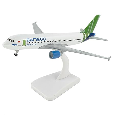 AIRPLANE DIECAST METAL BAMBOO AIRWAYS 20CM