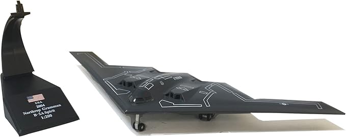 AIRPLANE DIECAST METAL STEALTH BOMBER B2 AIRLINES 1:200 MODEL