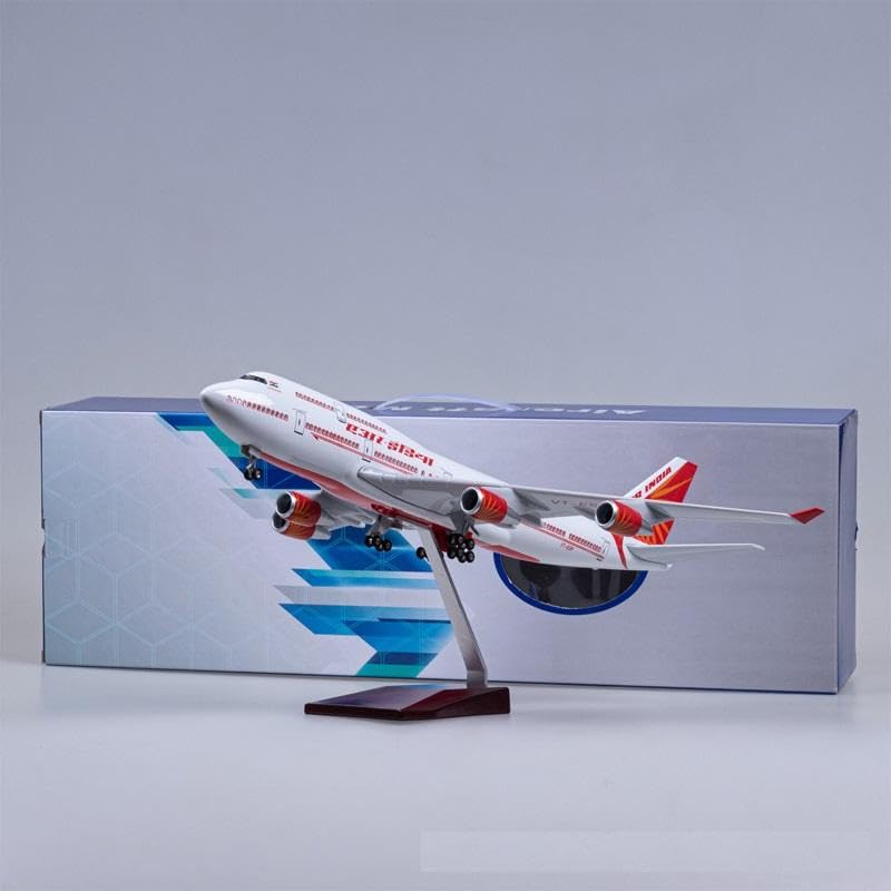 AIRPLANE DIECAST AIR INDIA A320 NEW LIVERY METAL RESIN WITH LED 47CM