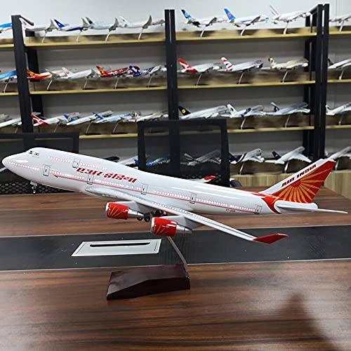 AIRPLANE DIECAST AIR INDIA A320 NEW LIVERY METAL RESIN WITH LED 47CM