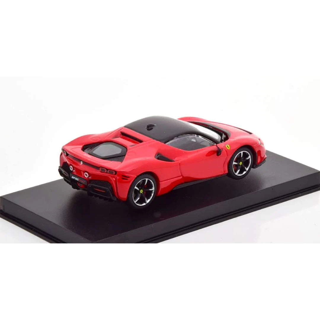 BBURAGO SIGNATURE SERIES 1/43 SCALE FERRARI SF90 STRADALE DIECAST CAR MODEL  (RED)