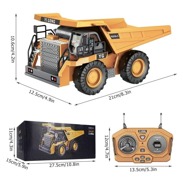 DUMP TRUCK DIE CAST 9 CHANNEL WITH SOUND