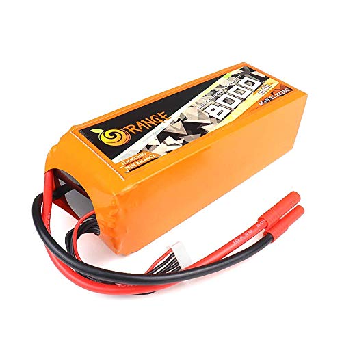 Orange Lipo 22.2V 6S 8000mAh 25C/50C Lithium polymer battery Pack (LiPo)