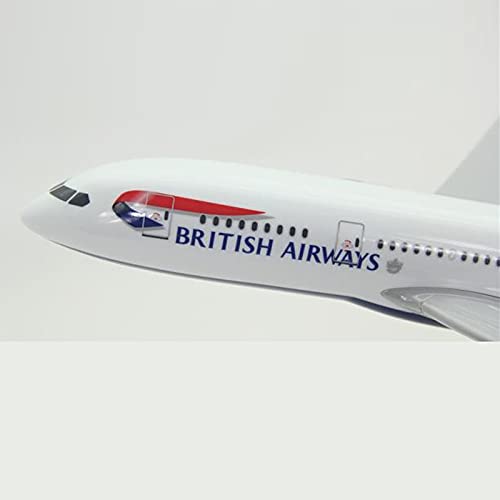 AIRPLANE DIECAST METAL BRITISH AIRWAYS A380 RESIN 47CM