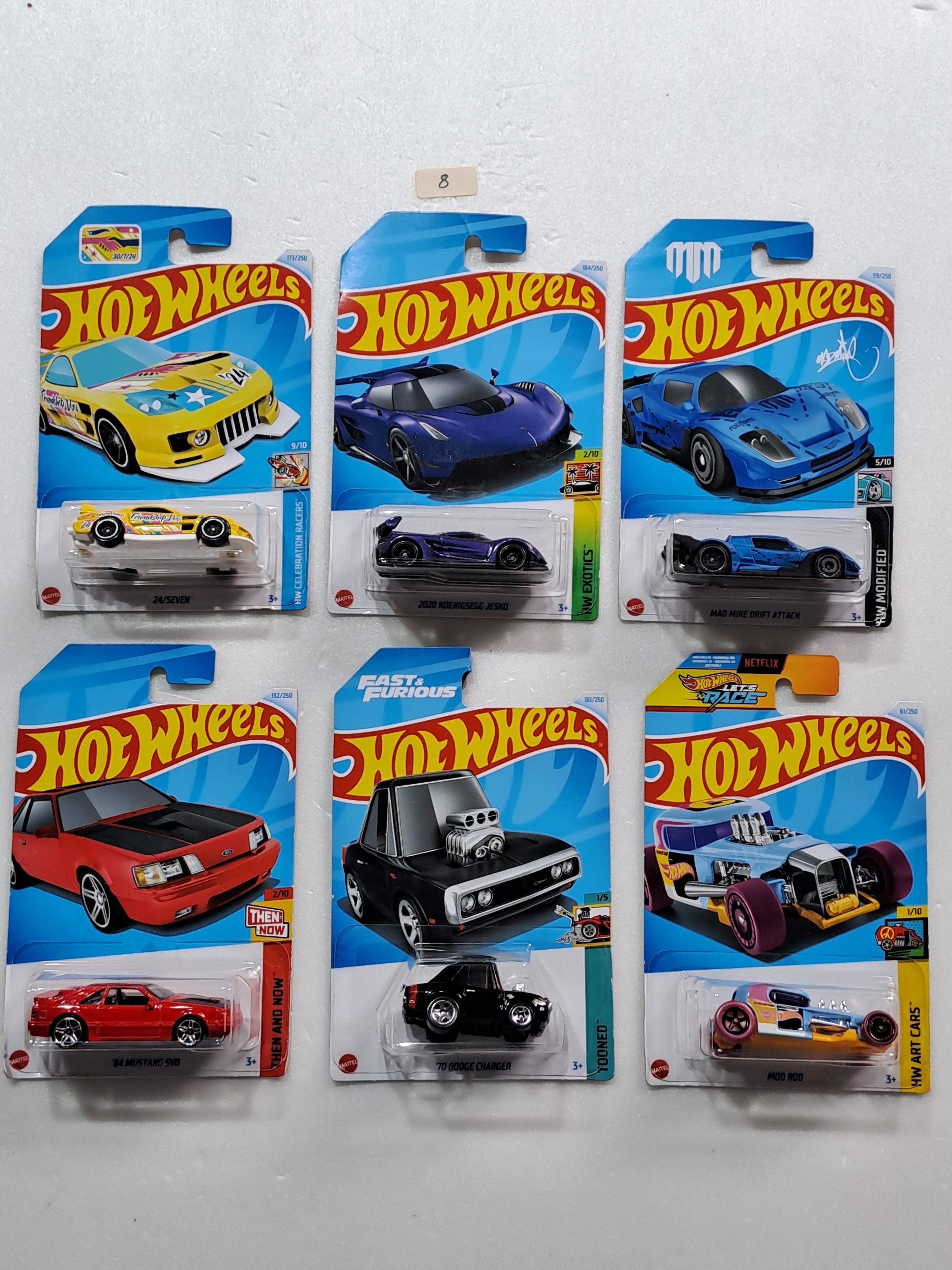 HOT WHEELS - CASE M- BASIC CAR ASSORTED (PACK OF 6 )-DIECAST