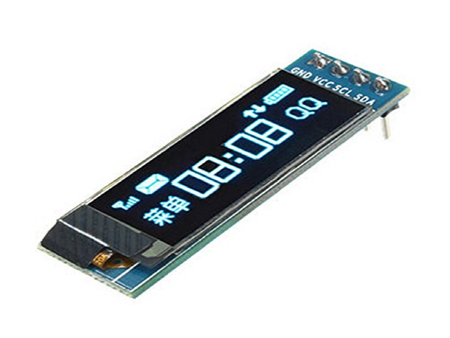 0.91 INCH 128×32 BLUE OLED DISPLAY MODULE WITH I2C/IIC SERIAL INTERFACE