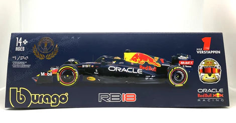 BBURAGO RED BULL RACING RB18 #1 MAX VERSTAPPEN 1/24 MINIATURE CAR DIE CAST MODEL