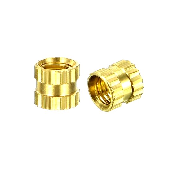 M3 x 6 mm Brass Heat Set Threaded Round Insert Nut 10 Pcs