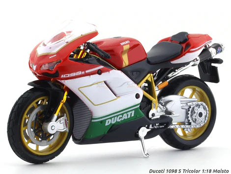 MAISTO DUCATI 1098-S 1/18 RED DIECAST  BIKE MODEL