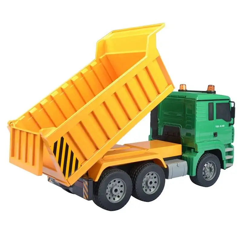 DOUBLE E R/C DUMP TRUCK1/20 SCALE NO:E520-003 (ORG&GREEN)