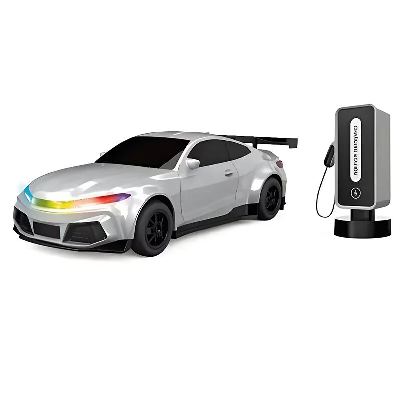 RC CAR WITH BUILT IN CHARGING STATION CRAZON 333-XN24161 -GREY