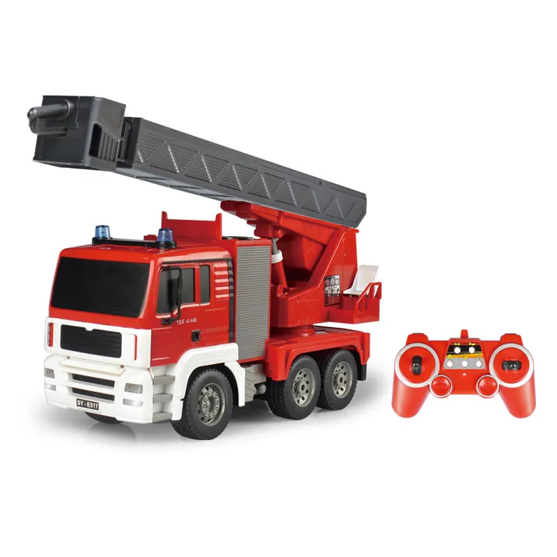 DOUBLE E R/C FIRE TRUCK 1/20 SCALE NO:E517-003 (RED)