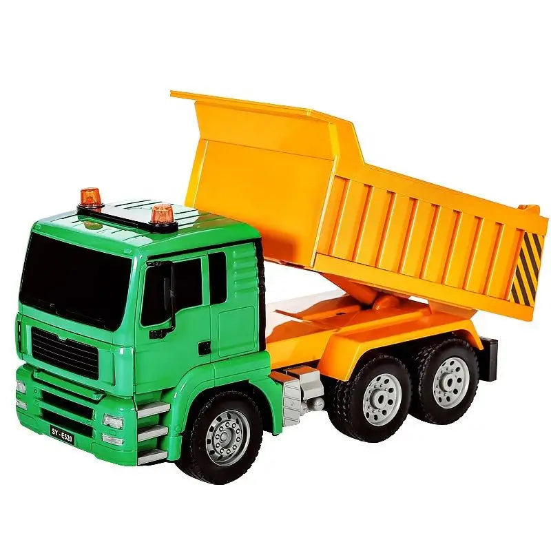 DOUBLE E R/C DUMP TRUCK1/20 SCALE NO:E520-003 (ORG&GREEN)