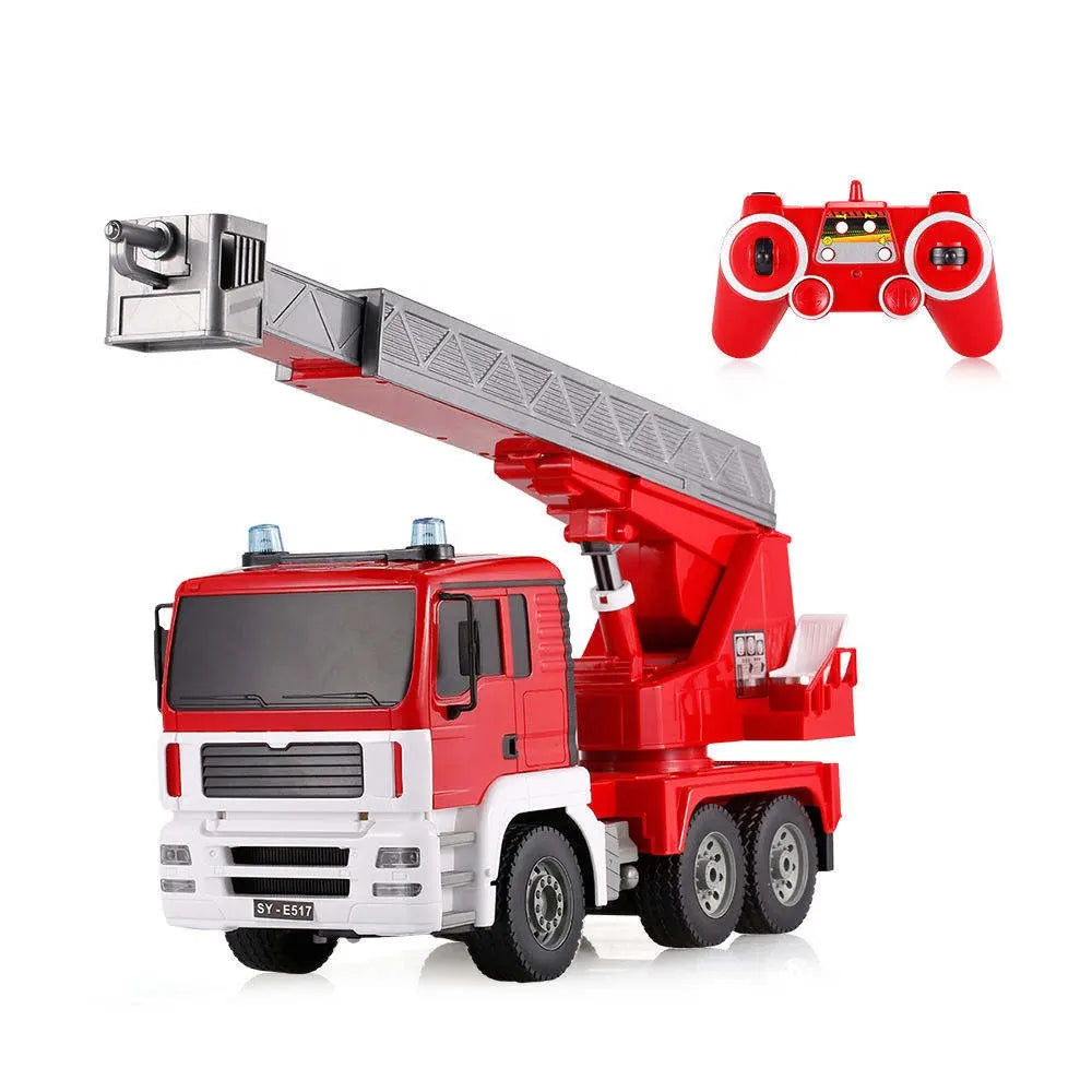 DOUBLE E R/C FIRE TRUCK 1/20 SCALE NO:E517-003 (RED)