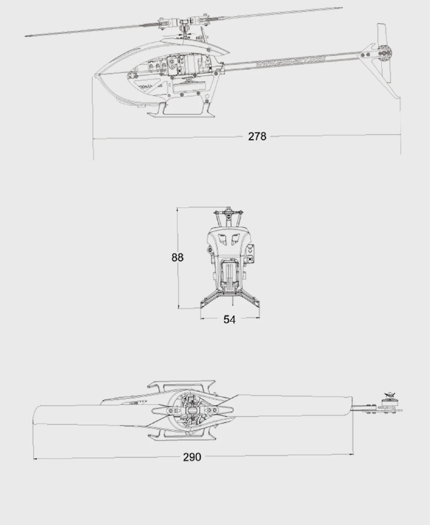 GOOSKY LEGEND S1 ELECTRIC HELICOPTER (BNF) – GREEN BAF030003