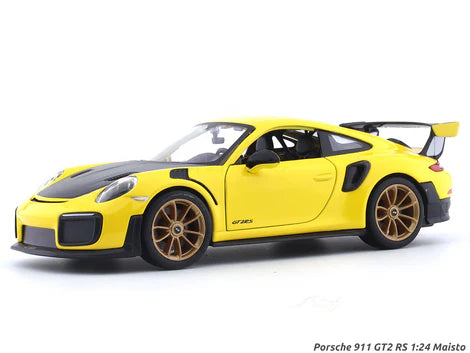 MAISTO PORSCHE 911 GT2 RS 1/24 YELLOW DIECAST MODEL