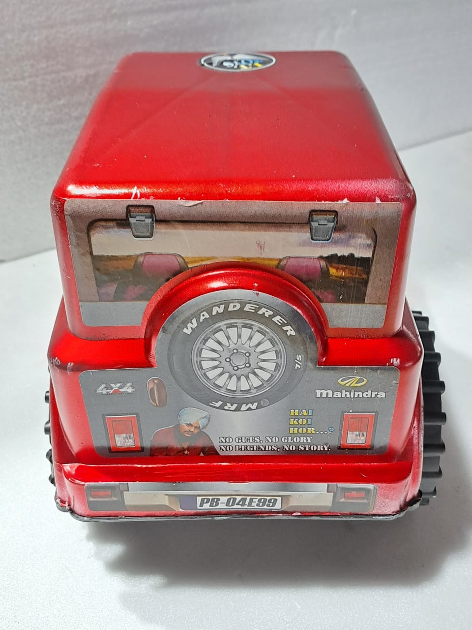 THAR 1:14 STATIC MODEL MOVING WHEELS FIBER GLASS BODY (RED / BLACK)