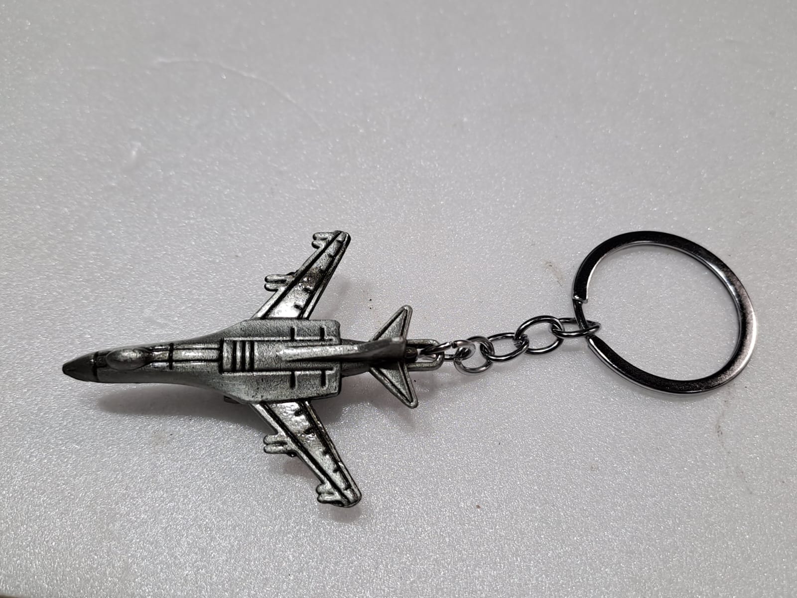 MIXED COLOURED AIRPLANE METAL KEY CHAIN(1PC)