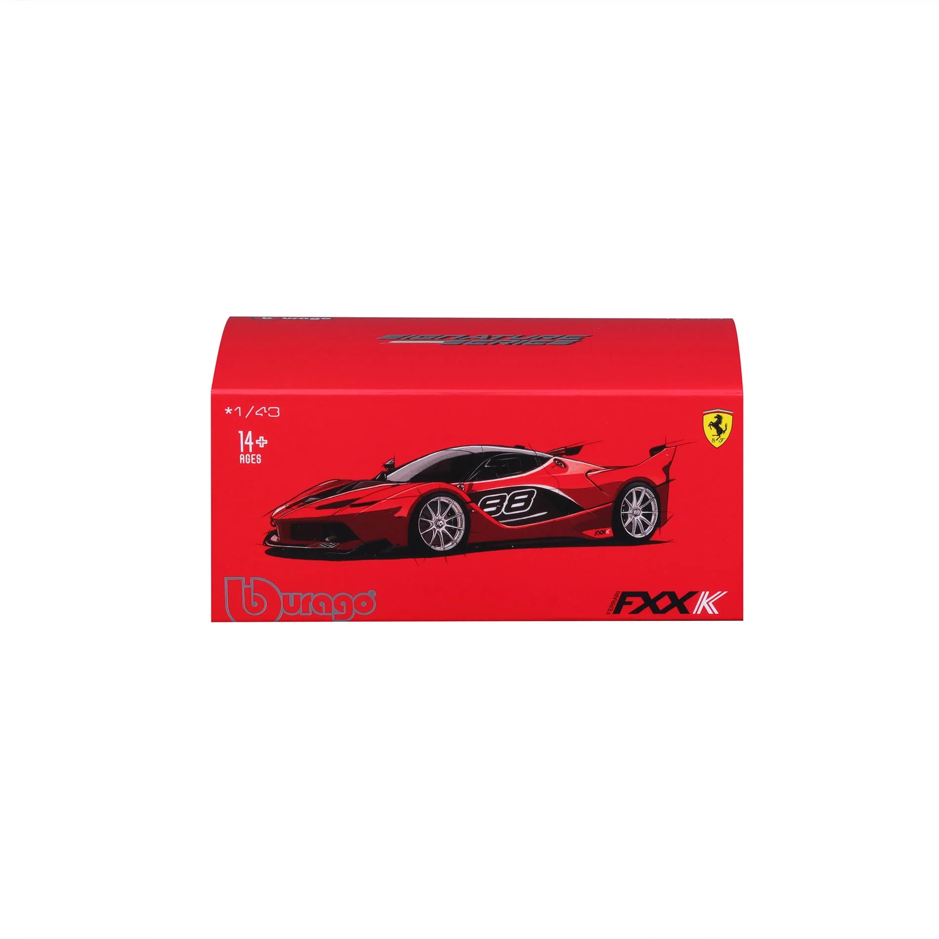 BBURAGO FERRARI FXXK SIGNATURE EDITION RED 1/43 DIE CAST MODEL