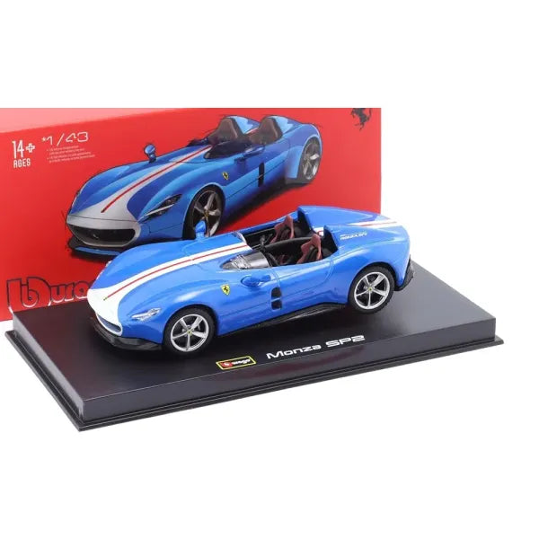 BURAGO SIGNATURE SERIES 1/43 SCALE FERRARI MONZA SP2 DIECAST CAR MODEL