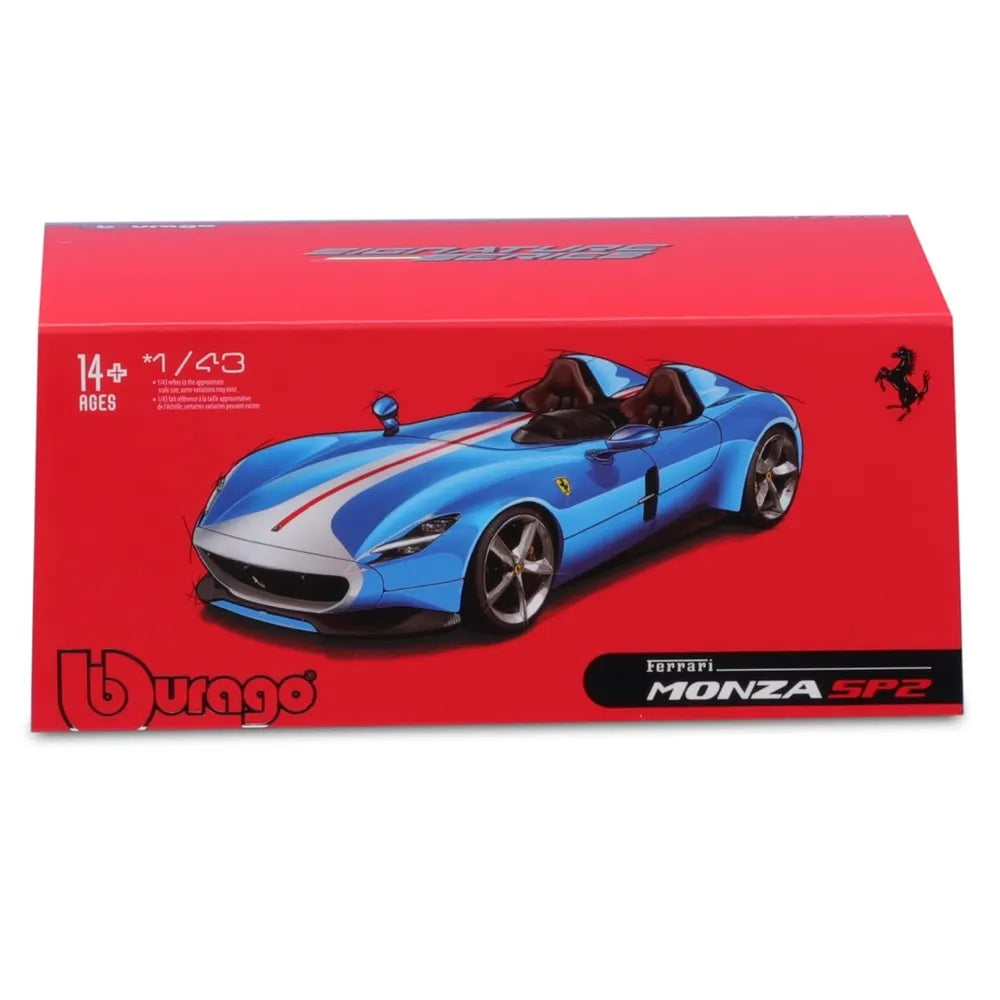 BURAGO SIGNATURE SERIES 1/43 SCALE FERRARI MONZA SP2 DIECAST CAR MODEL