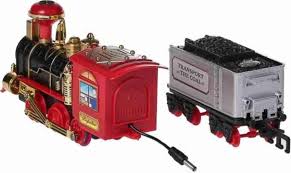 TRAIN KING CHOO CHOO SERIES TOY TRAIN WITH SPRAY,LIGHT & SOUND 138-4