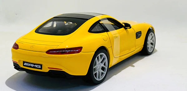 MAISTO MERCEDES BENZ AMG GT 1/24 YELLOW DIECAST MODEL