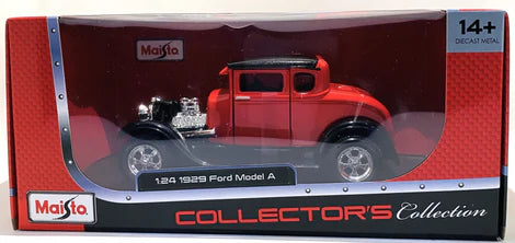 MAISTO 1929 FORD MODEL A RED 1/24 DIE CAST MODEL