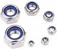 Nylon Insert Lock Nuts 4MM x 4 10pcs