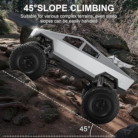 CLIMBING OFF ROAD  CAR 4*4 1:8 SCALE TESLA CYBER TRUCK